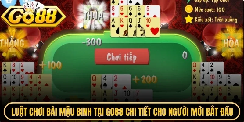 Luật chơi bài mậu binh tại Go88 chi tiết cho người mới bắt đầu