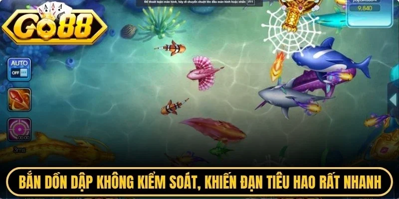 Bắn dồn dập không kiểm soát, khiến đạn tiêu hao rất nhanh