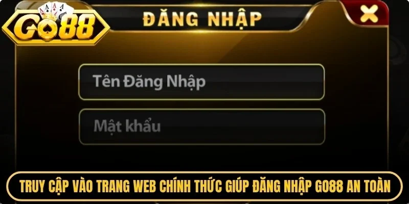 Truy cập vào trang web chính thức giúp đăng nhập Go88 an toàn, hiệu quả