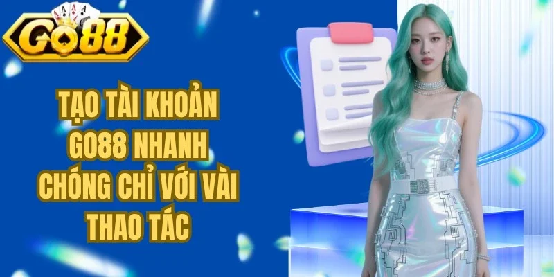 Tạo tài khoản Go88 nhanh chóng chỉ với vài thao tác